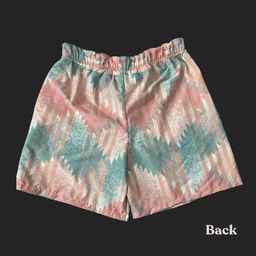 Pink + Teal Shorts